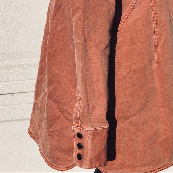 FREE PEOPLE Gorgeous Dust Pink Front Snap Jacket - Picture 7 of 16